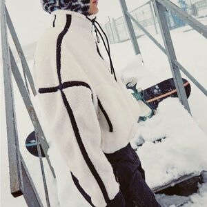 NWOT Free People Mountain Fleece Half Zip